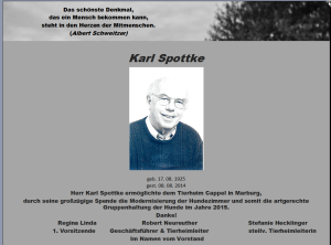 Danke Karl Spottke
