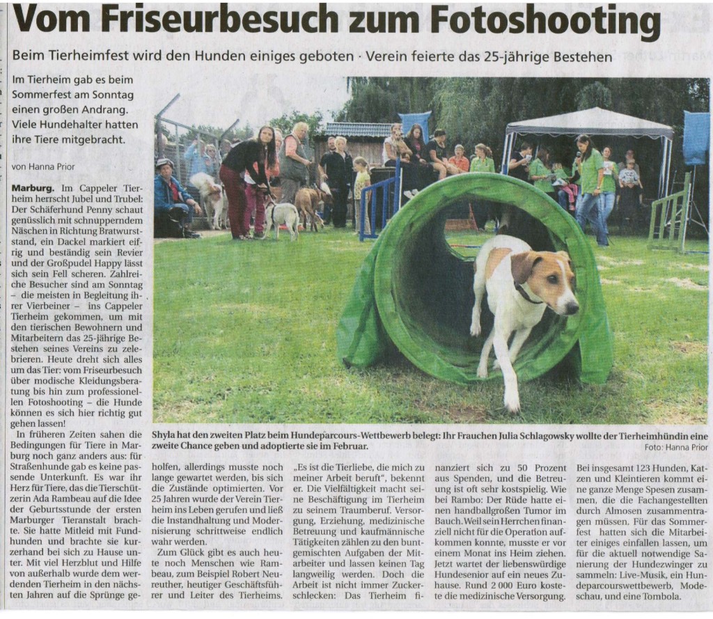 Oberhessische Presse 10.9.2013